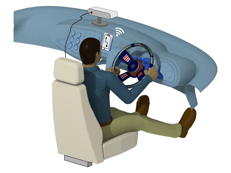 AI-powered driving-assistance seat with haptic feedback